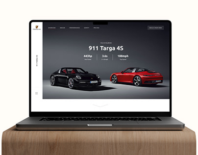 Porsche Car Customizer Landing Page