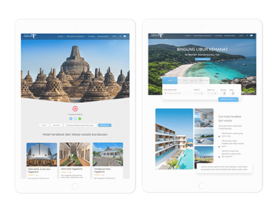 Web design Travel indonesia