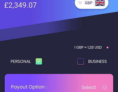 Money Transfer UI/UX Web design