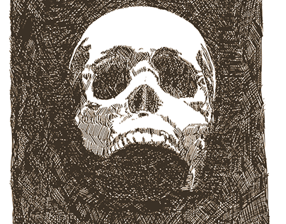 Cross Hatch Skull