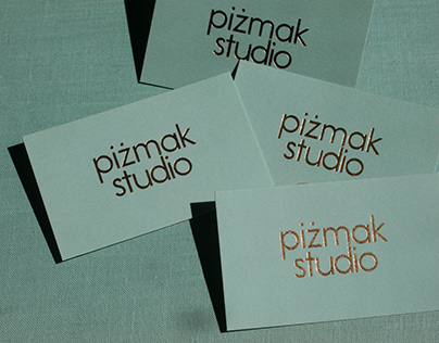 business cards & thank you cards for Piżmak Studio