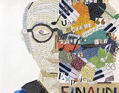 Collage Poster - Ludovico Einaudi