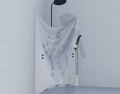 Shower mixer for an obese person