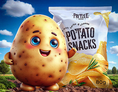 potato snacks packaging design | brand identity