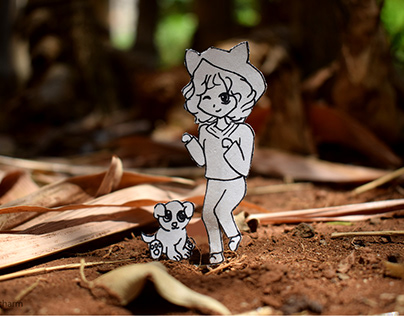 Photography Series - adventures of a paper doll
