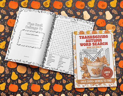 2000+ Thanksgiving Autumn Word Search Book For Adults