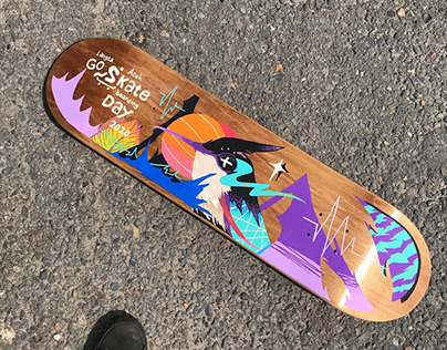 skateboard painting