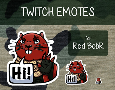Twitch emotes Red beaver