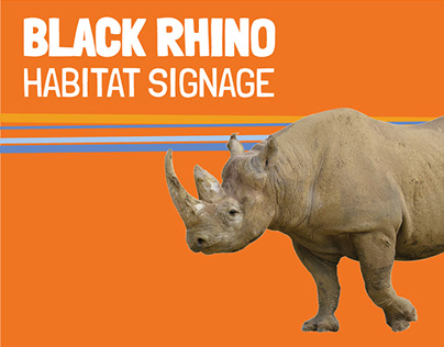 Black Rhino Habitat Signage