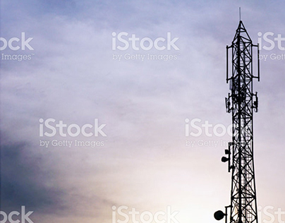Communication tower at eve