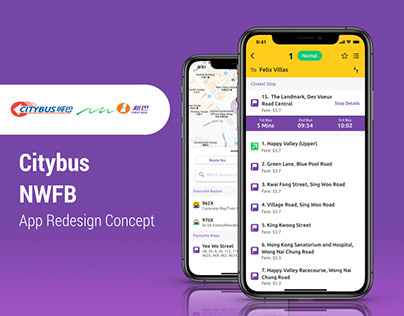 Citybus NWFB App Redesign Concept
