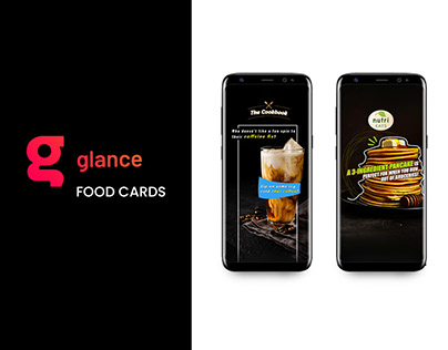 Glance App | Food Cards