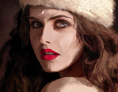 smudge painting Alexandra Daddario