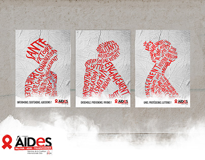 Campagne d'affiche de sensibilisation AIDES