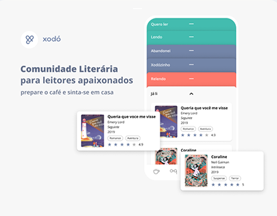 Project thumbnail - Xodó | Comunidade Literária