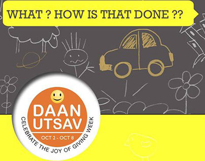 Daan Utsav- an event celebrating the joy of giving week