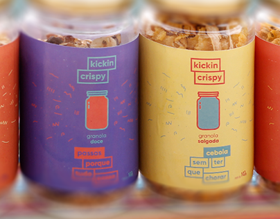 Kickin Crispy: Logo + Packaging design