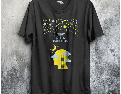 Dream Plan Execute Motivational Tee shirt for Unisex