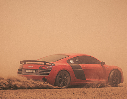 Audi R8 drifting.