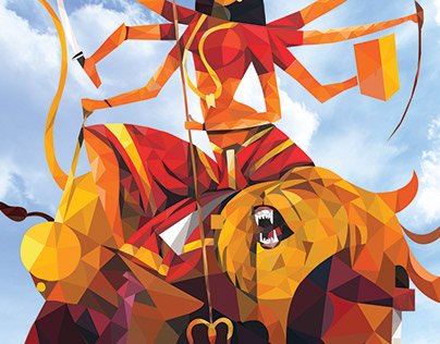 Maa Durga Illustration