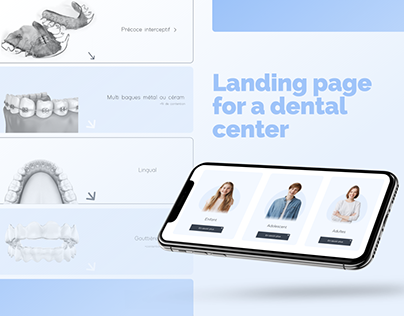Landing Page for a dental center