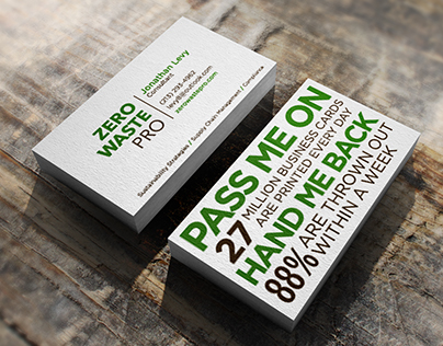 Zero Waste Pro Business Cards