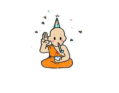Happy Birthday monk