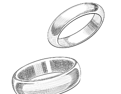 Crosshatching Metal Rings