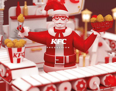 KFC - Valla 3D Animada