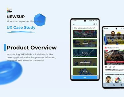 UIUX Case study | Newsup | Android presentation