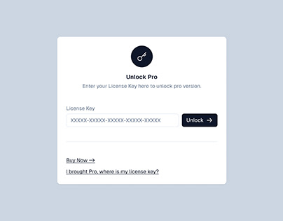 Unlock Pro Modal 🔑