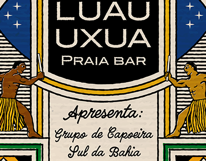 Arte para divulgação do Luau do Uxua Casa Hotel & Spa