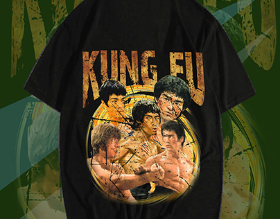kung fu bootleg t shirt design