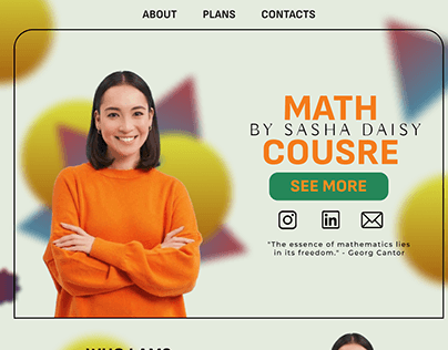 Landing Page for English Course