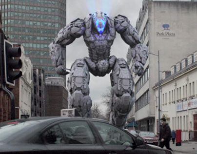 Project thumbnail - University Project: CG Integration - Robot in the City