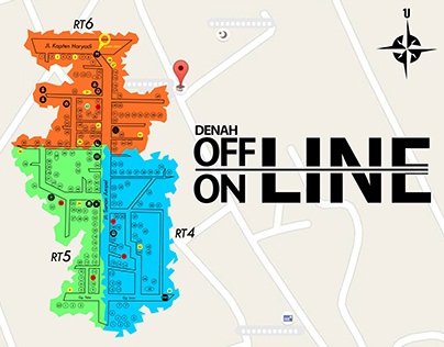 Denah Off Line - On Line [placement design]