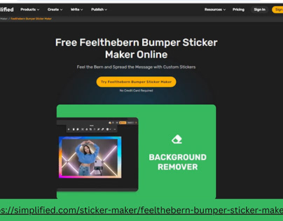 Design Interactive Feelthebern Bumper Sticker maker
