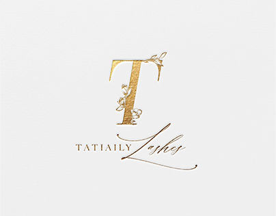 Beauty logo. Custom logo design for TatiailyLashes