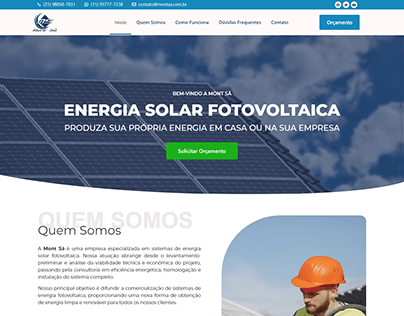 Energia Solar - Site Institucional