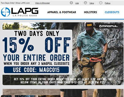 Magpul Flash Sale and 15 Off Email Specials