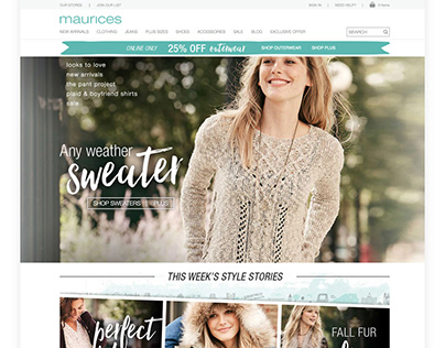 maurices Web Redesign