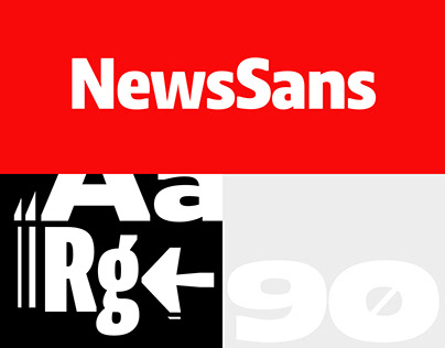 NewsSans Typeface • 90 Styles
