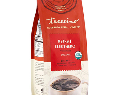 Reishi Eleuthero French Roast Mushroom Herbal Coffee