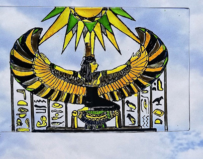 Isis stained glass