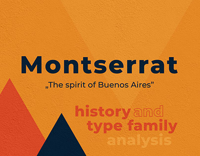 Montserrat - type family analysis
