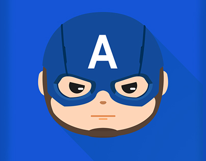 marvel Simple illustration Captain America