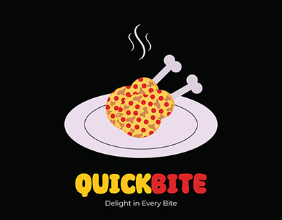 Quick Bite Brand Food Logo Design