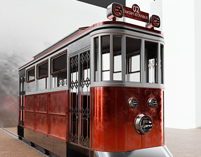 tramvay modelleme ve render