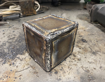 Stick Welded Steel Cube