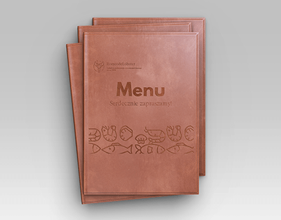 Design Menu for Seafood restaurant ROMEO&LOBSTER